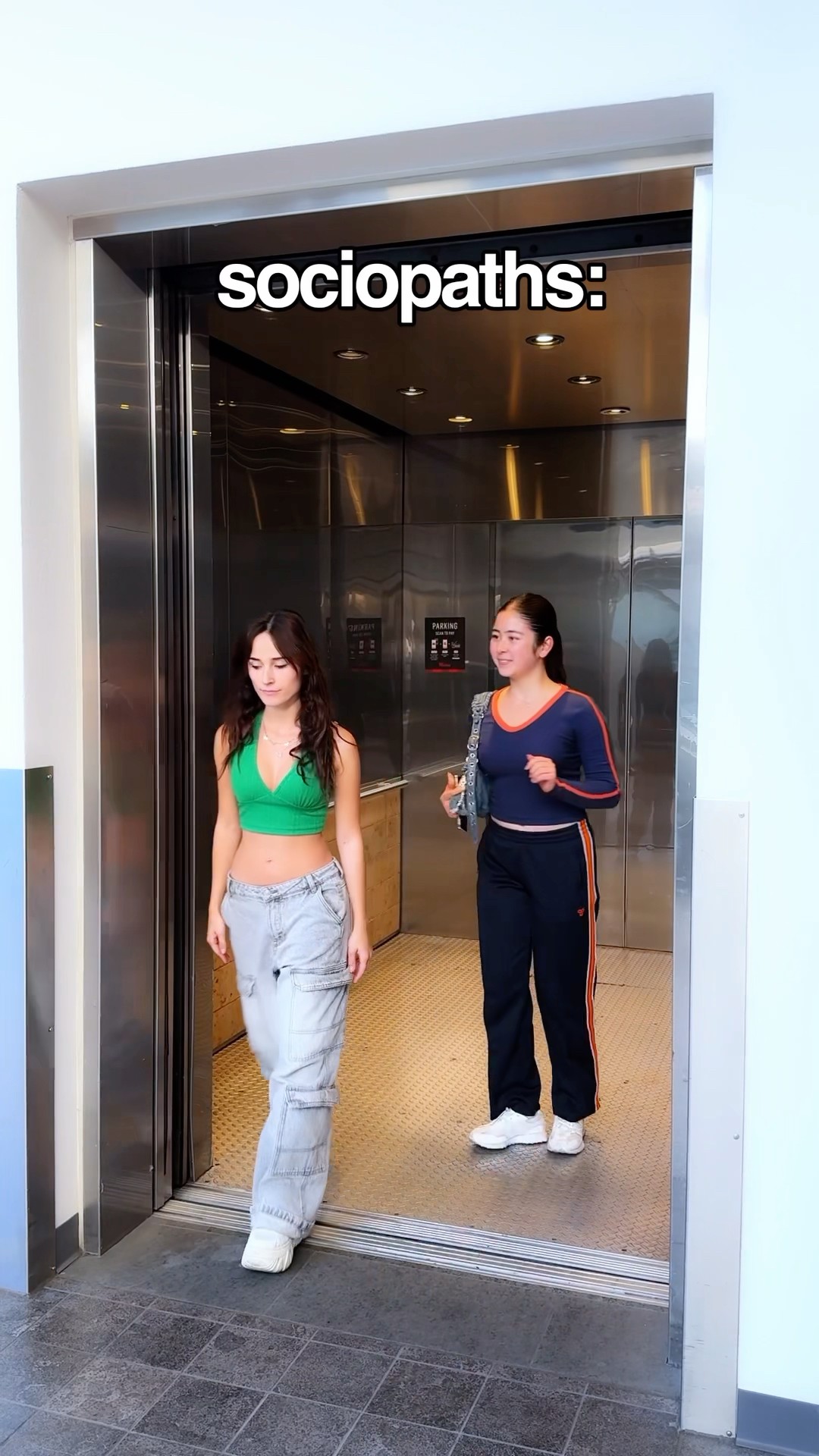 Types of people in the elevator ? @SofiManassyan #Comedy #Fun #Relatable #andragogan